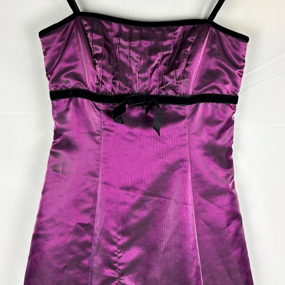 NWT VTG Zum Zum Niki Livas Juniors Y2K 90s Evening Gown Sz 1 Babydoll Prom Party - Picture 3 of 15